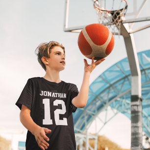 Custom Name Number Boys Sport Jersey Shirt