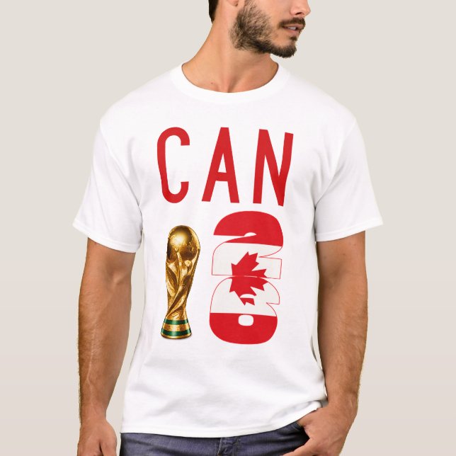 Custom Name Number Canada 2026 World Cup Tee (Front)
