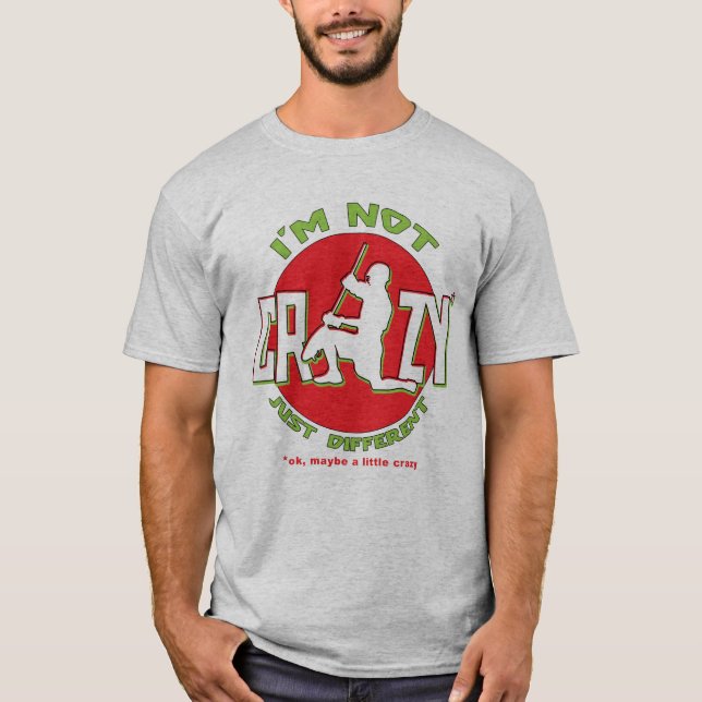 Custom Name & Number Funny Lacrosse Goalie Tee (Front)