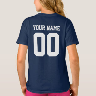 Custom Name Number Girls' Football Jersey Shirt