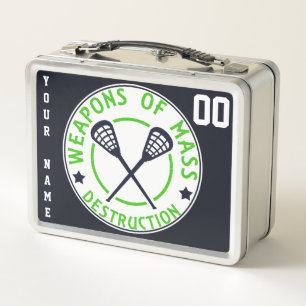 Custom Name & Number Lacrosse Lunch Box