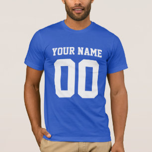 Custom Name Number Men's Football T-Shirt