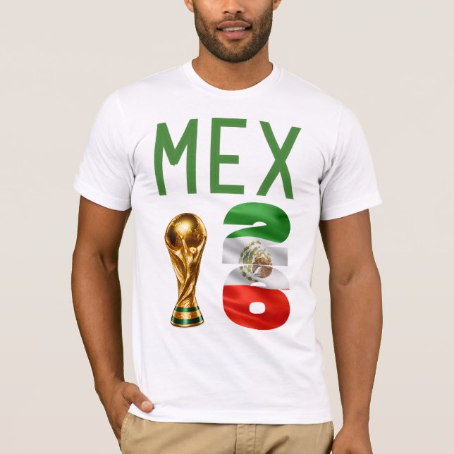 Custom Name Number Mexico 2026 World Cup Tee (Front)