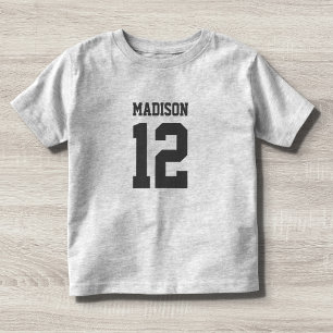Custom Name Number Toddler T-Shirt