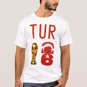 Custom Name Number Turkey 2026 World Cup Tee