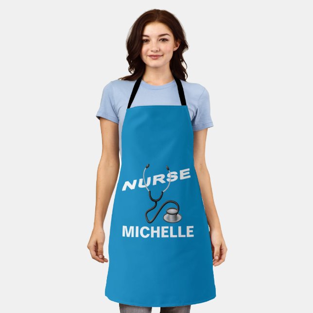 Custom Name Nurse Apron (Worn)