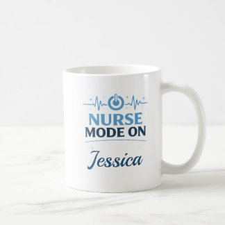 Custom Name Nurse Mode On Coffee Mug Gift