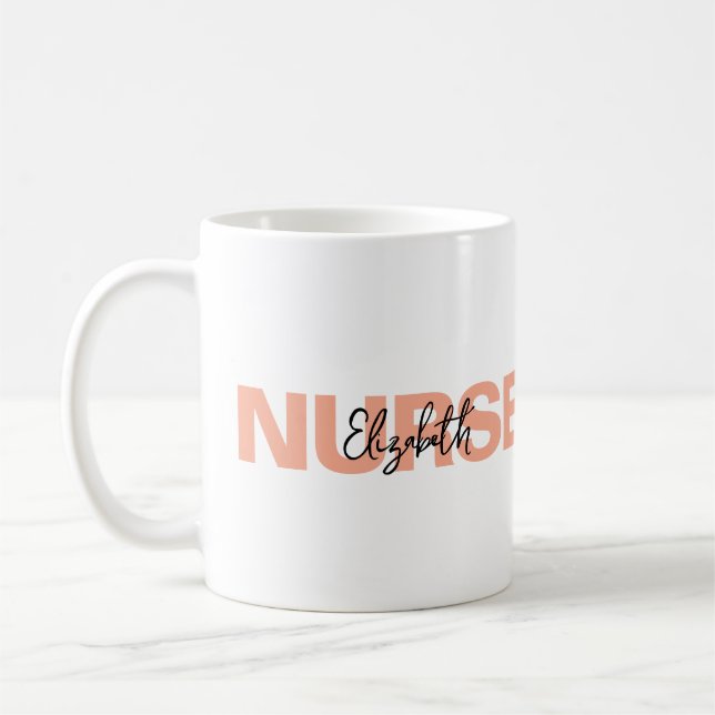 Custom Name Nurse Mug • Personalised Nurse Graduat (Left)