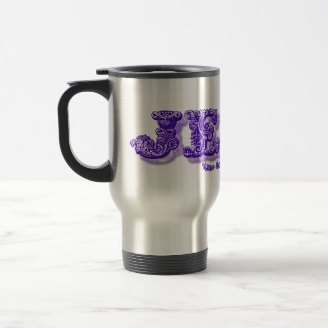 Custom Name of Jesus Name above all names  Travel Mug (Left)
