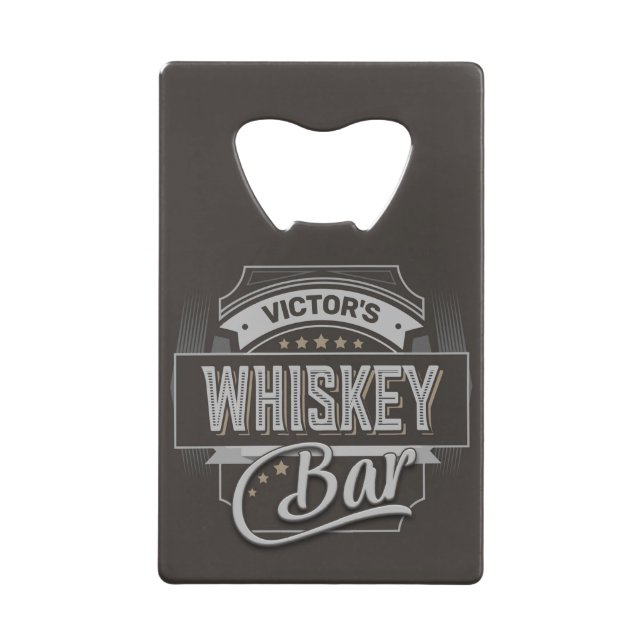 Custom NAME Old Deluxe Liquor Label Whiskey Bar (Front)