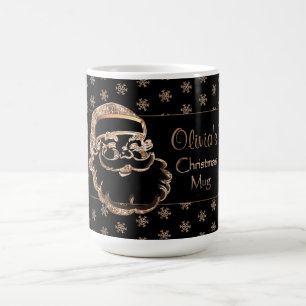 Custom Name Olivia's Christmas Mug Cute Santa