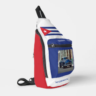 Custom Name (& optionally Photo) Havana Cuba Sling Bag