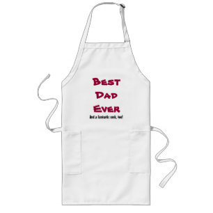 Custom Name or Sentiment Best Dad Ever V3 Long Apron