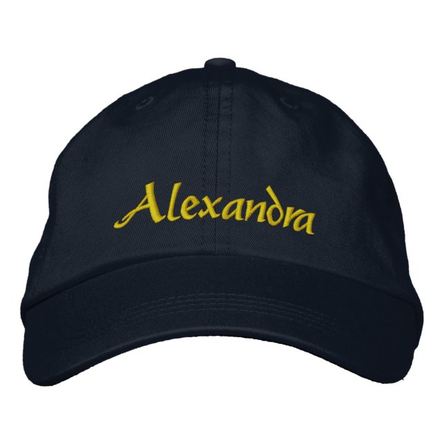 Custom Name or Text  Embroidered Hat (Front)