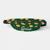 Custom name orange slices and ice cream green