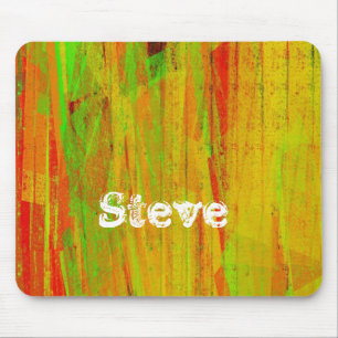 Custom name painted surface mouse mat
