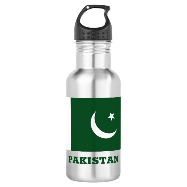 Custom Name Pakistan 532 Ml Water Bottle (Front)