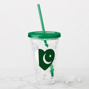 Custom Name Pakistan Acrylic Tumbler