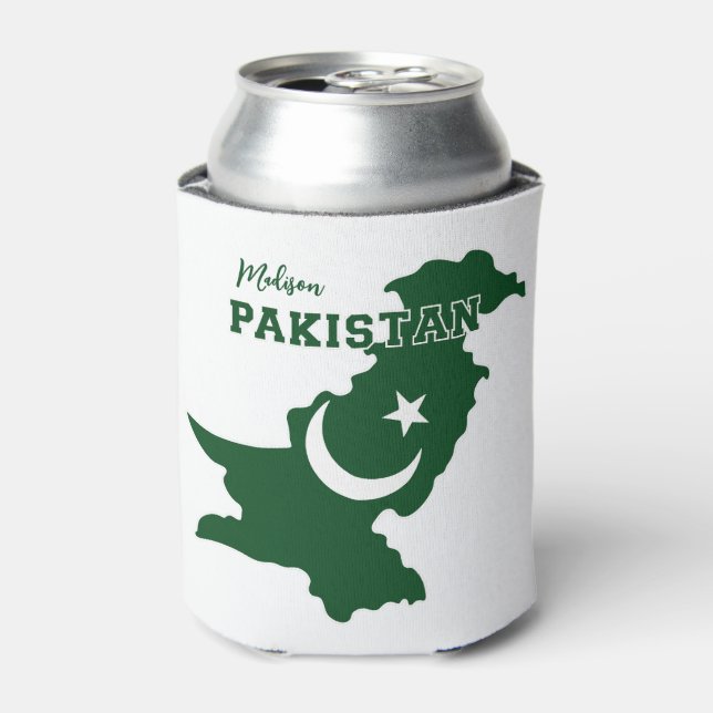 Custom Name Pakistan Can Cooler (Can Front)