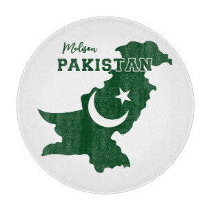 Custom Name Pakistan Cutting Board