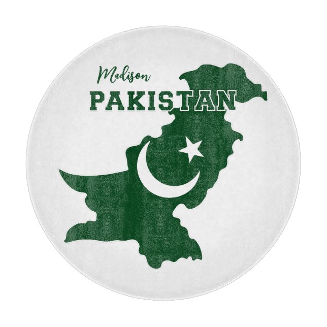 Custom Name Pakistan Cutting Board (Front)