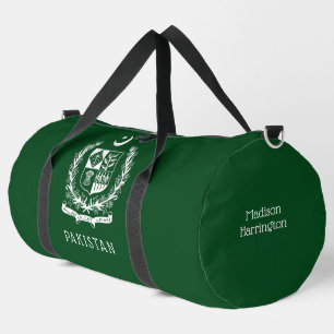 Custom Name Pakistan Duffle Bag