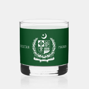Custom Name Pakistan Whiskey Glass