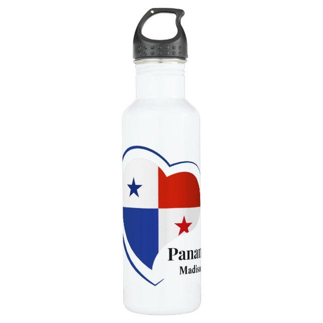 Custom Name Panama Love 710 Ml Water Bottle (Front)
