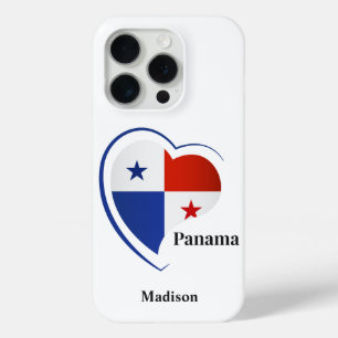 Custom Name Panama Love iPhone 15 Pro Case