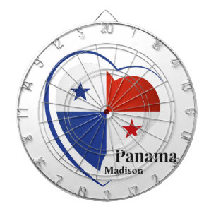 Custom Name Panama Love Dartboard