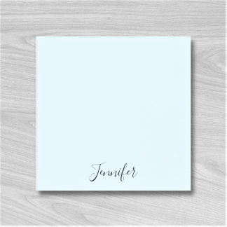 Custom Name Pastel Blue Personalised Notes