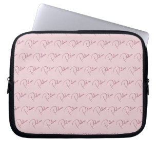 Custom Name Pattern Laptop Sleeve