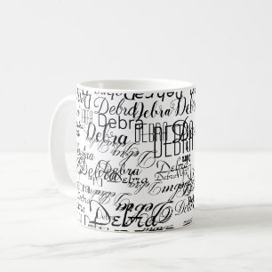 Custom Name . personalised basic white Coffee Mug