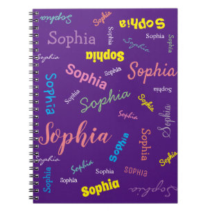 Custom Name Personalised Girl Notebook