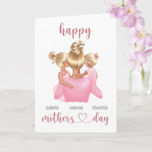 Custom Name Personalised Happy Mothers Day Card