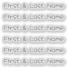 CUSTOM NAME — Personalised Labels Sticker Pack