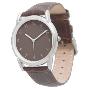 Custom Name Personalised Mens Classic Wrist Watch