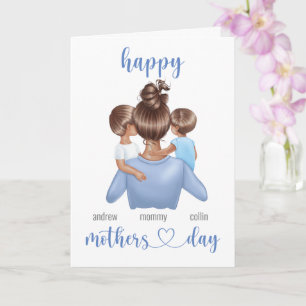Custom Name Personalised Mothers Day Card