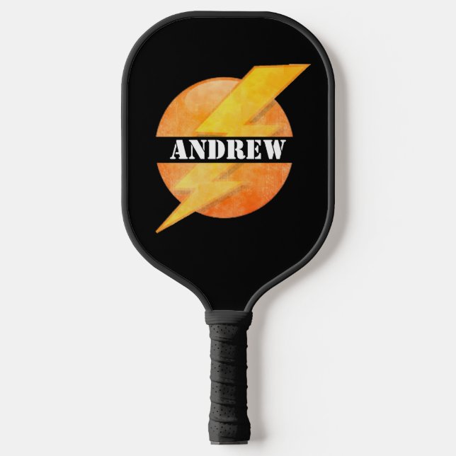 Custom Name Personalised Paddles, Bolt of Lighteni Pickleball Paddle (Front)