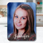 Custom Name Personalised Photo Magnet<br><div class="desc">Upload a photo, add a name, and easily create your personalised photo magnet. Click CUSTOMIZE to change the text colour or text size. You can TRANSFER this DESIGN on other Zazzle products and adjust it to fit most of the Zazzle items. You can also click the CUSTOMIZE button to add,...</div>