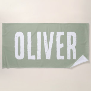 Custom Name Personalised Pool Birthday Vacation Beach Towel