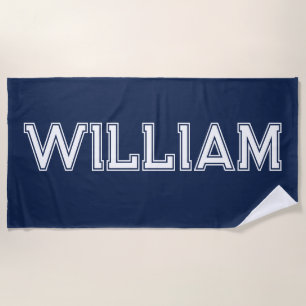 Custom Name Personalised Pool Birthday Vacation Beach Towel