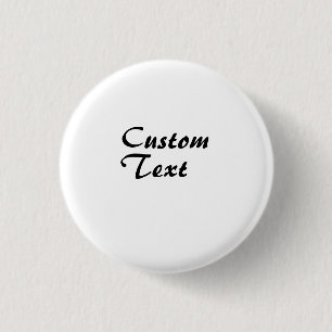 Custom Name Personalised Text   3 Cm Round Badge