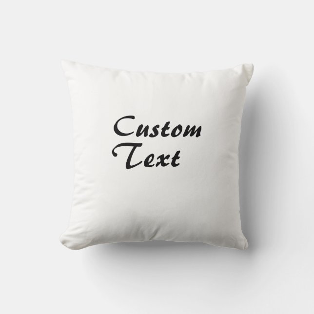 Custom Name Personalised Text  Cushion (Front)