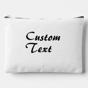 Custom Name Personalised Text Design Your Own Accessory Pouch