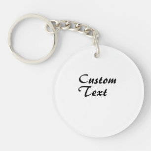 Custom Name Personalised Text Key Ring