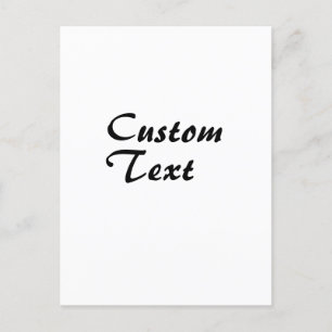 Custom Name Personalised Text Postcard