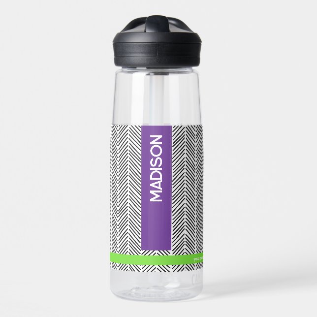 Custom Name | Personalised Travel  Water Bottle (Front)
