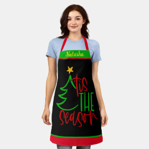 Custom Name Personalized Christmas Tree Aprons