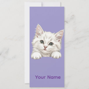 Custom Name Personalized Kitten Art Gift Invitation
